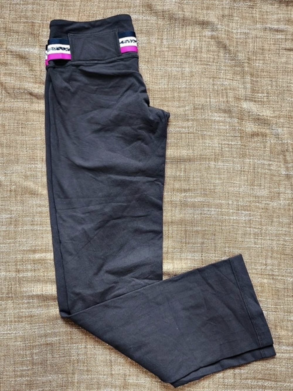 lululemon Vintage Belt It Out Brown Y2K Wide Pants Size 4 Tall Reversible Belt